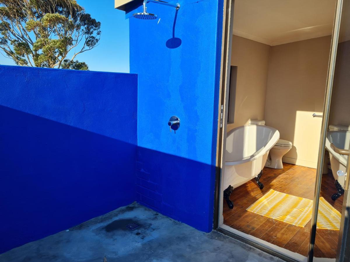 Die Blouhuis Farmhouse Retreat With A Hot Tub Cloeteskraal Exterior foto